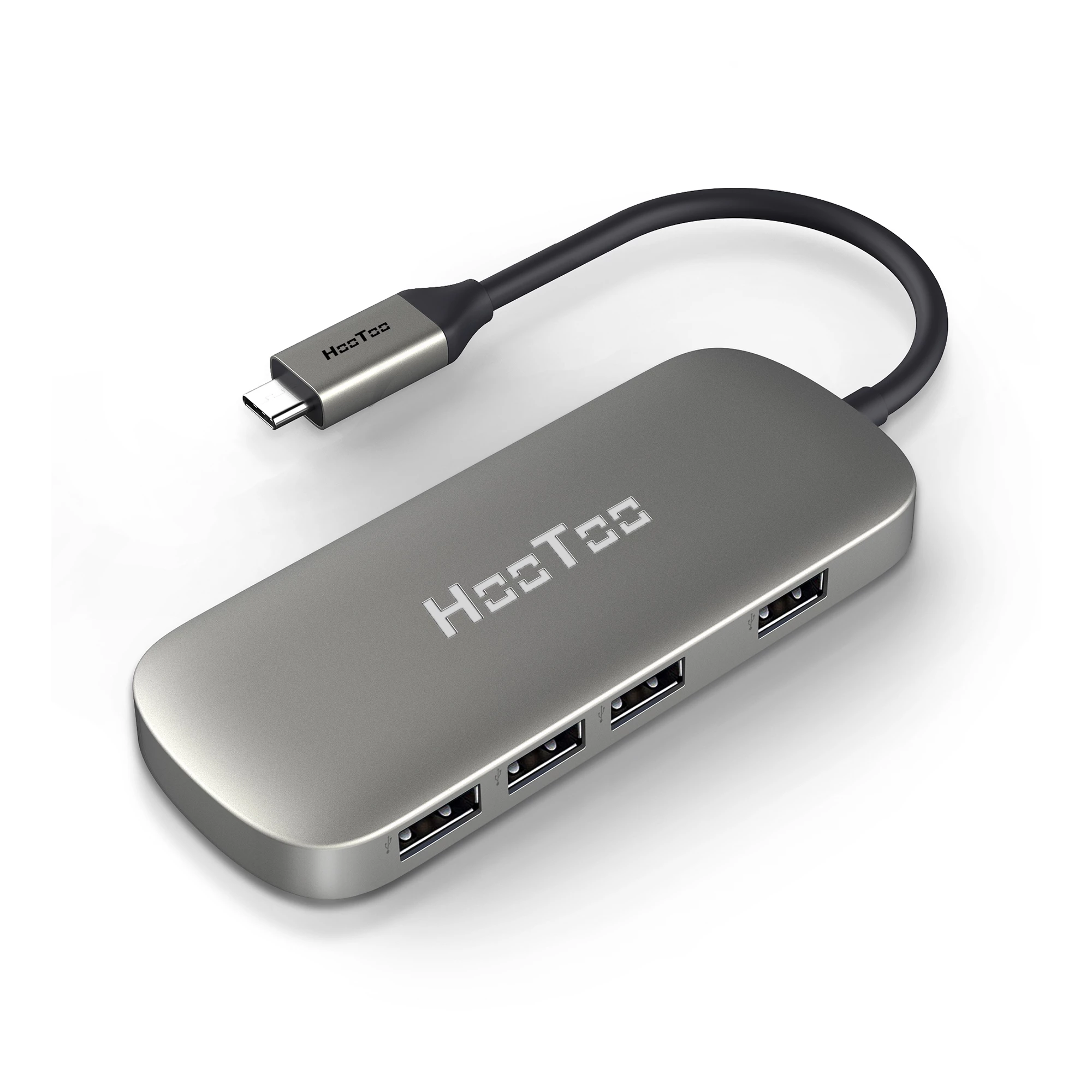 USB-хаб HooToo 4 USB 3.0 Ports USB C Adapter Grey (HT-UC006)